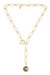 Zariin_Gold Plated Taurus Pendant Necklace _Online_at_Aza_Fashions
