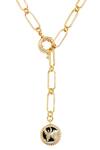 Buy_Zariin_Gold Plated Taurus Pendant Necklace _Online_at_Aza_Fashions
