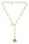 Buy_Zariin_Gold Plated Virgo Pendant Necklace _at_Aza_Fashions