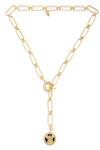 Zariin_Gold Plated Virgo Pendant Necklace _Online_at_Aza_Fashions