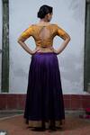 Buy_Latha Puttanna_Purple Silk Round Embroidered Lehenga Set _Online_at_Aza_Fashions