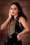 Buy_Latha Puttanna_Black Georgette Printed Polkas And Flared Sharara & Kurta Set  _Online_at_Aza_Fashions