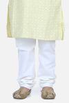 Shop_Lil Picks_Yellow Cotton Chikankari Kurta With Pyjama _Online_at_Aza_Fashions