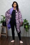 Buy_Rhe-Ana_Purple Permanently Pleated Printed Floral Open Neck Cape  _at_Aza_Fashions