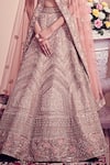 Buy_Bindani by Jigar & Nikita_Green Floral Embellished Lehenga Set_Online_at_Aza_Fashions