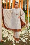 Buy_Twenty Nine_Off White "georgette Embroidered Abstract Bell Bottom Pant With Tassels _at_Aza_Fashions