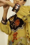 Buy_Kalista_Black Viscose Crepe Round Larisa Tunic And Pant Set _Online_at_Aza_Fashions