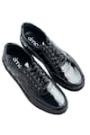 Buy_Dmodot_Black Patent Leather Sneakers_at_Aza_Fashions
