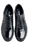Shop_Dmodot_Black Patent Leather Sneakers_at_Aza_Fashions