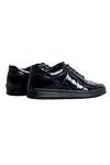 Dmodot_Black Patent Leather Sneakers_Online_at_Aza_Fashions