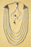 Buy_Cosa Nostraa_White Pearl Layered Mala _at_Aza_Fashions