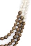 Shop_Cosa Nostraa_White Pearl Beads Layered Mala _at_Aza_Fashions