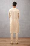 Shop_Torani_Beige Handwoven Chanderi Dori Kasturi Aadav Kurta Set _at_Aza_Fashions