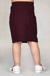 Arihant Rai Sinha_Maroon Nylon Skirt For Girls_Online_at_Aza_Fashions