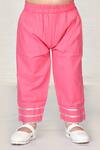 Arihant Rai Sinha_Pink Cotton Printed Kurta Set For Girls_at_Aza_Fashions