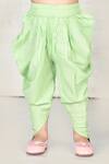 Arihant Rai Sinha_Blue Cotton Kurta And Dhoti Pant Set For Girls_at_Aza_Fashions