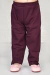 Shop_Arihant Rai Sinha_Purple Nylon Pant For Girls_at_Aza_Fashions