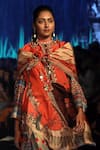 Shop_Rajdeep Ranawat_Beige 100% Silk Mandarin Collar Tunic And Dhoti Pant Set _Online_at_Aza_Fashions
