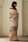 Shop_Mimamsaa_Purple Satin Silk Brocade Floral Maheema Saree _at_Aza_Fashions