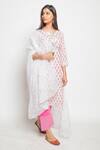 Buy Maison Shefali White Kota Doria Hand Block Printed Kurta Set Online at Aza Fashions Buy_Maison Shefali_White Kota Doria Hand Block Printed Kurta Set _Online_at_Aza_Fashions