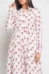 Maison Shefali_White Cotton Printed Flared Kurta And Palazzo Set _at_Aza_Fashions