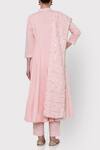 Shop_Maison Shefali_Pink Cotton Zubeida Anarkali Set _at_Aza_Fashions