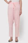 Maison Shefali_Pink Cotton Zubeida Anarkali Set _at_Aza_Fashions