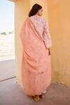 Shop_Gulabo Jaipur_Peach Cotton Floral Round Print Kurta Set_at_Aza_Fashions