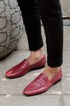 Buy Bridlen Maroon Penny Loafer Shoes at Aza Fashions Buy_Bridlen_Maroon Penny Loafer Shoes _at_Aza_Fashions