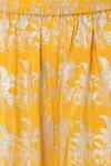 Masaba_Yellow Crepe On E Shoulder Kurta And Palazzo Set_at_Aza_Fashions