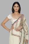 Shop_Masaba_White Chanderi Printed Saree _Online_at_Aza_Fashions