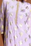 Shop_Masaba_Purple Crepe Printed Round Foil Tunic For Women_Online_at_Aza_Fashions
