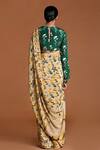 Shop_Masaba_Beige Crepe Autumn Bouquet Print Saree _at_Aza_Fashions