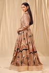 Masaba Brown Spring Blossom Lehenga Set Online at Aza Fashions Masaba_Brown Spring Blossom Lehenga Set_Online_at_Aza_Fashions