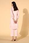 Shop_Meadow_Pink Tunic Silk Organza Pants Linen Inner And Set _at_Aza_Fashions