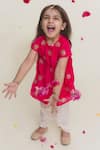 Shop_MR Brat_Pink Muslin Tassels Embroidered Kurta And Dhoti Pant Set _at_Aza_Fashions