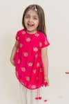 MR Brat_Pink Muslin Tassels Embroidered Kurta And Dhoti Pant Set _Online_at_Aza_Fashions
