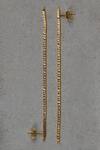 Shop_The Slow Studio_Gold Plated Handcrafted Long Earrings _at_Aza_Fashions