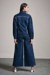 Shop_Mellowdrama_Blue Denim Jacket And Bell Bottoms Set_at_Aza_Fashions
