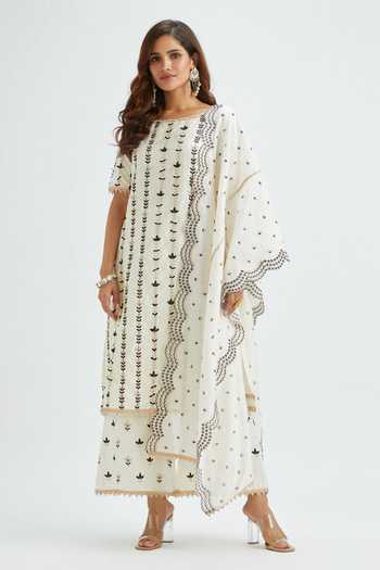 Mulmul Supima Cotton Spiti Grey Palazzo main image 0