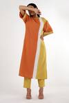 Buy Madder Much Multi Color Cotton Plain Round Mehri Dawn To Dusk Tunic And Pant Set Online at Aza Fashions Buy_Madder Much_Multi Color Cotton Plain Round Mehri Dawn To Dusk Tunic And Pant Set _Online_at_Aza_Fashions