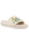Buy_Vanilla Moon_Beige Melody Embroidered Sliders_at_Aza_Fashions