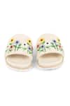 Shop_Vanilla Moon_Beige Melody Embroidered Sliders_at_Aza_Fashions