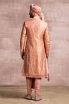 Shop Tarun Tahiliani Pink Churidar Poplin Lycra, Kurta Spun Silk, Safa- Chanderi, Sherwani Set at Aza Fashions Shop_Tarun Tahiliani_Pink Churidar Poplin Lycra, Kurta Spun Silk, Safa- Chanderi, Sherwani Set_at_Aza_Fashions