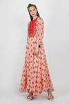 Buy_Nikasha_Pink Round Printed Maxi Dress For Women_at_Aza_Fashions