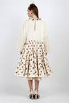 Shop_Nikasha_White Round Printed Tiered Dress For Women_at_Aza_Fashions