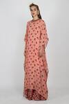 Buy_Nikasha_Pink Kaftan Kurta With Skirt Set For Women_at_Aza_Fashions
