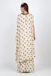 Shop_Nikasha_White Round One Shoulder Kurta With Skirt Set _at_Aza_Fashions