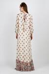 Shop_Nikasha_White Round Printed Floral Dress For Women_at_Aza_Fashions