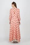 Shop_Nikasha_Pink Round Printed Maxi Dress For Women_at_Aza_Fashions